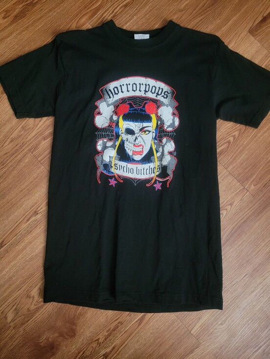 Other - NOS vintage Horrorpops psycho b*tches psychobilly pinup M t shirt Rare